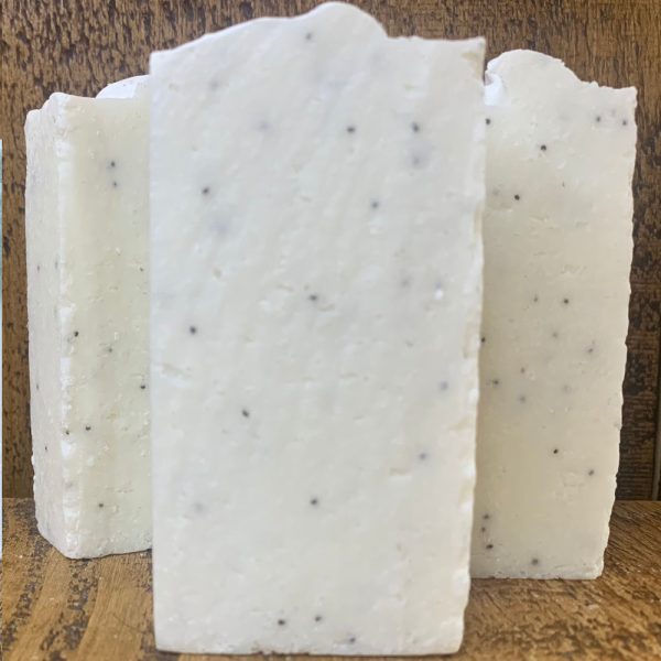 Peppermint and Poppy Seed Sea Salt Bar